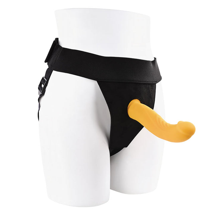 Gender X Sweet Embrace - Yellow Strap-On with Remote Control
