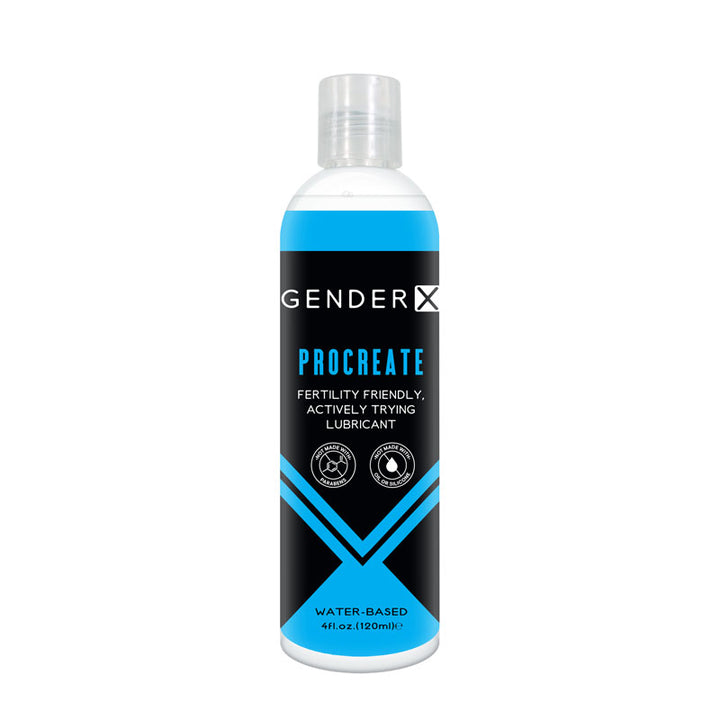 Gender X Procreate Fertility Friendly Water Based Lubricant - 120mls