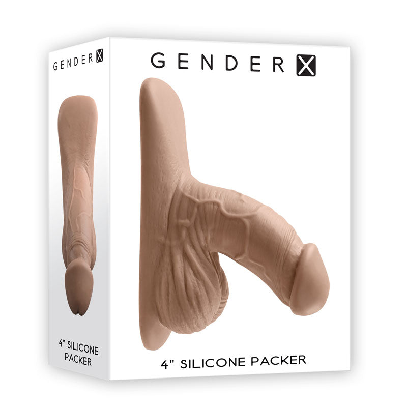 Gender X 4 Inch Silicone Penis Packer Medium - Tan