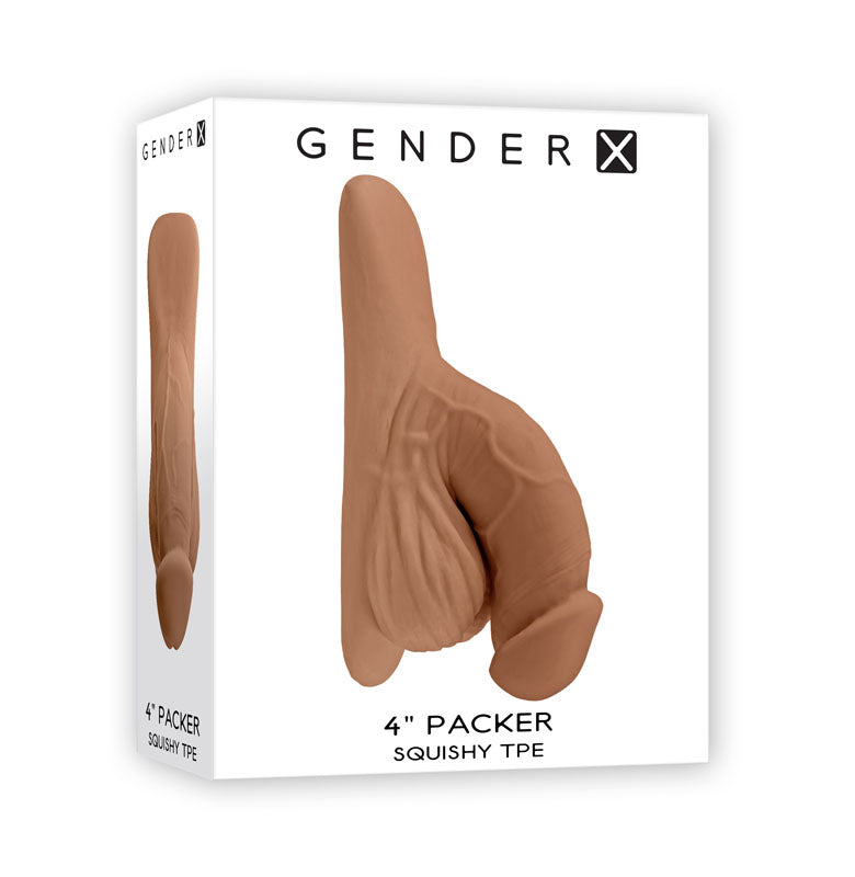 Gender X 4 Inch Penis Packer Medium - Tan