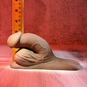 Gender X 4 Inch Penis Packer Dark - Brown