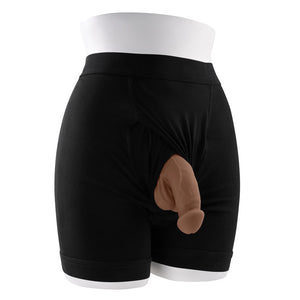 Gender X 4 Inch Penis Packer Dark - Brown