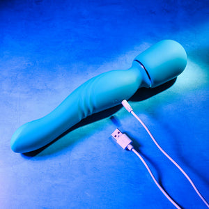 Gender X Double The Fun Dual Ended Wand - Blue