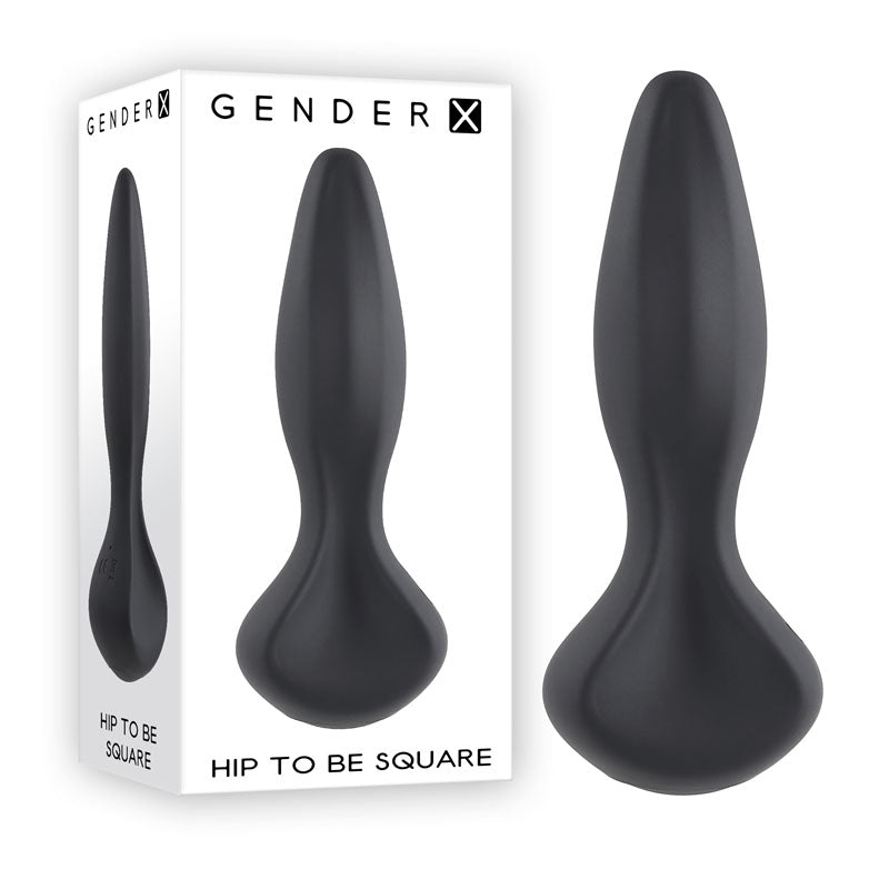 Gender X Hip To Be Square Butt Plug - Black