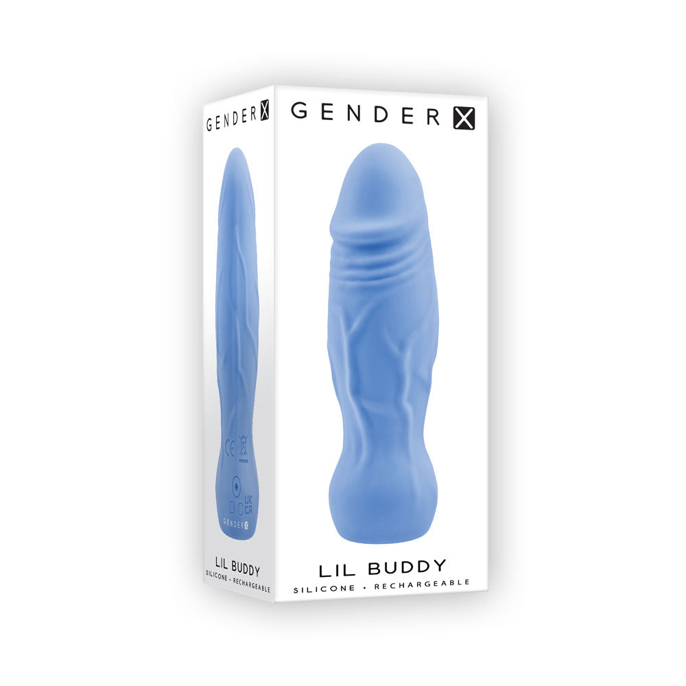 Gender X Lil Buddy Mini Vibrator - Light Blue