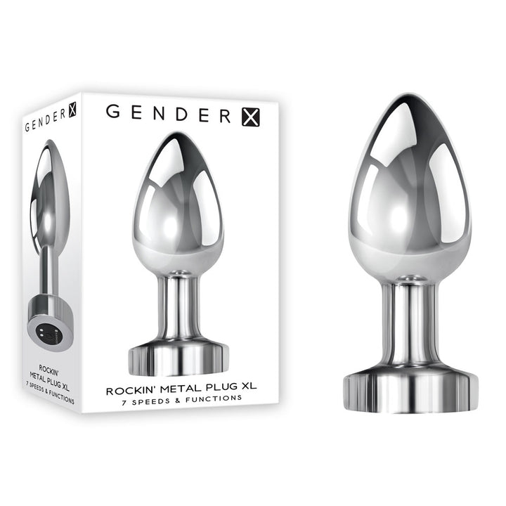Gender X Rockin Metal - Vibrating XL Butt Plug
