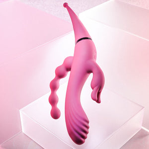 Gender X Four By Four - Pink Multi Vibrator
