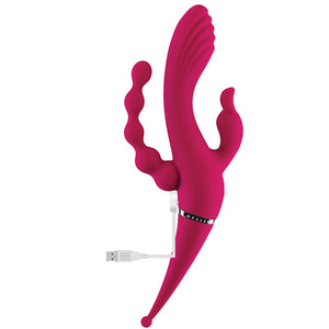 Gender X Four By Four - Pink Multi Vibrator