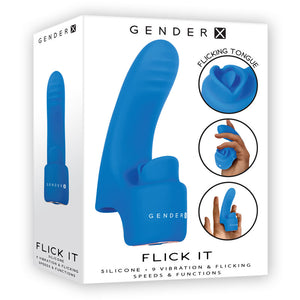Gender X Flick It - Blue Finger Vibrator