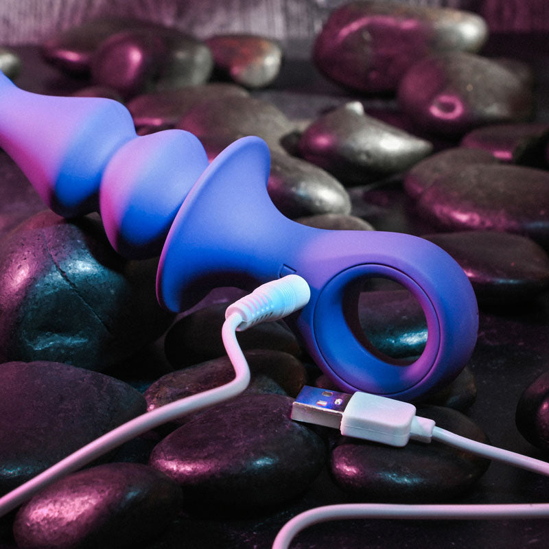 Gender X Ring Pop - Dark Blue Vibrating Anal Plug