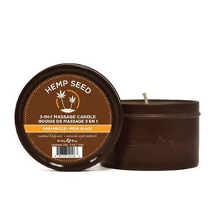 Earthy Body Hemp Seed 3-In-1 Massage Candle - Dreamsicle Scent