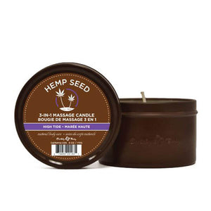 Earthly Body Hemp Seed 3-In-1 Massage Candle - High Tide Scent