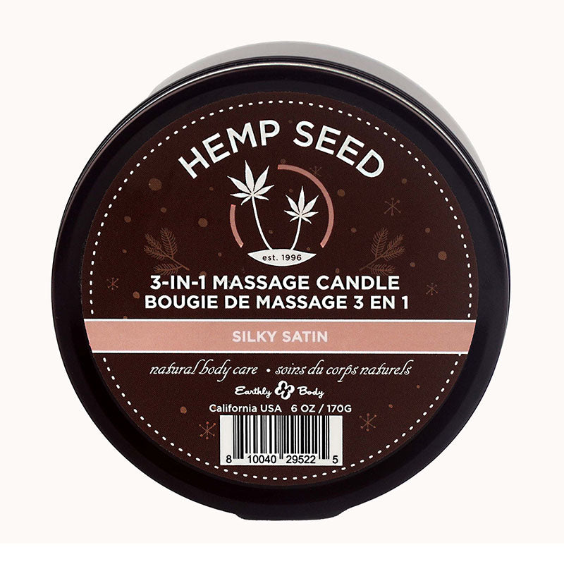 Hemp Seed 3-In-1 Massage Candle - Silky Satin - 170g