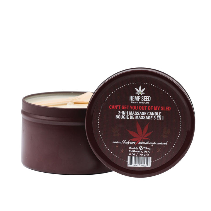 Hemp Seed 3-In-1 Massage Candle - Can't Get You Out Of My Sled - 170g
