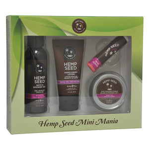 Earthly Body Hemp Seed Mini Mania  -  Skinny Dip Scent Lotion Kit  -  4 Piece Set