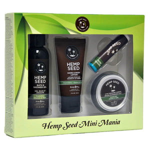 Earthly Body Hemp Seed Mini Mania  -  Guavalava Scent Lotion Kit  -  4 Piece Set