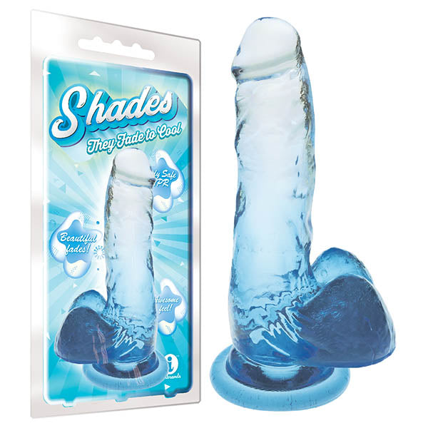 Icees Blue 7 Inch Jelly Dong with Suction Cup