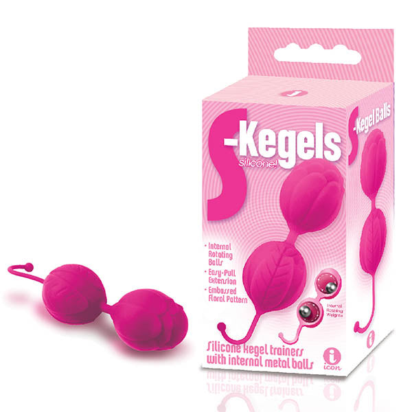 The 9's S-Kegals - Pink Silicone Kegel Balls