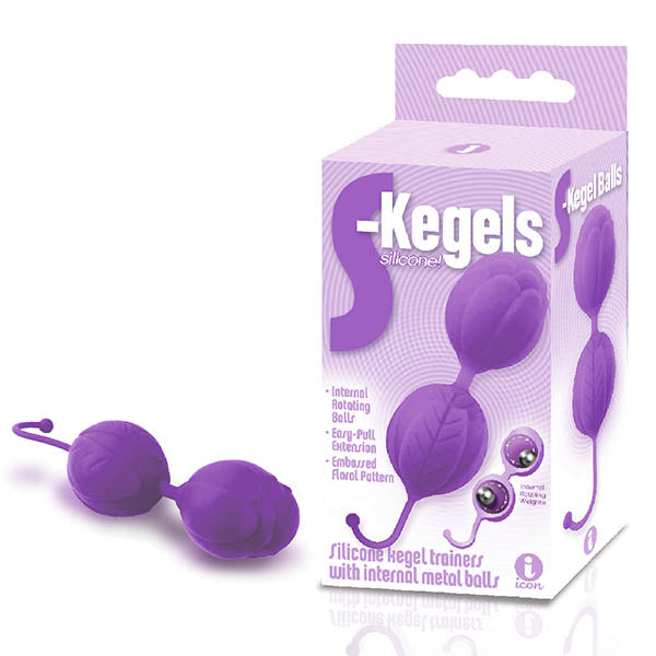 The 9's S-Kegals - Purple Silicone Kegel Balls