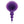 The 9's Cottontails - Beaded Purple Butt Plug with Bunny Tail
