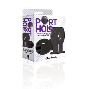The 9's Port Hole - Hollow Butt Plug - Black
