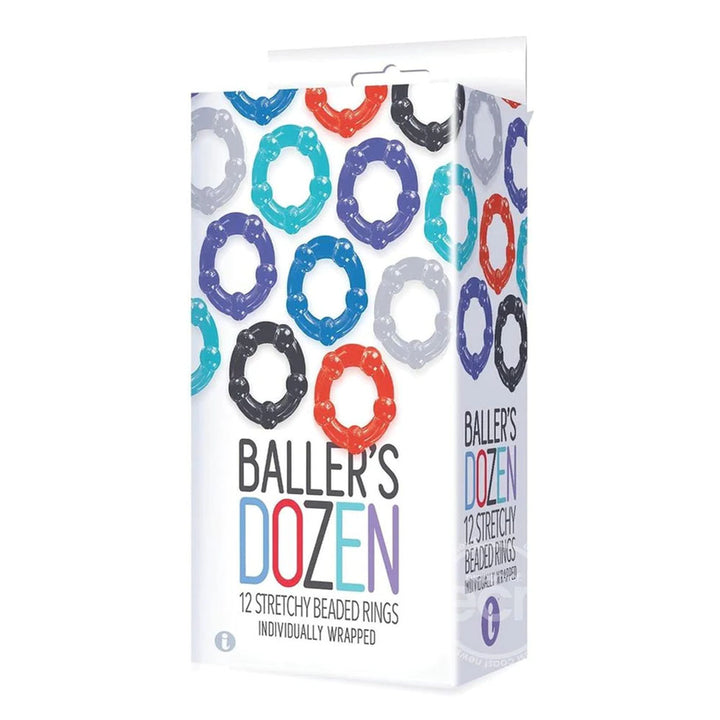 Baller's Dozen - BeadedCock Rings - 12 Pack