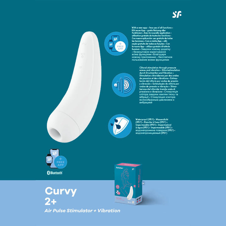 Satisfyer Curvy 2+ App Control - White