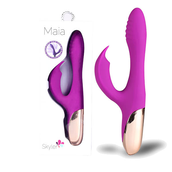 Maia Skyler Bendable Rabbit Vibrator - Purple