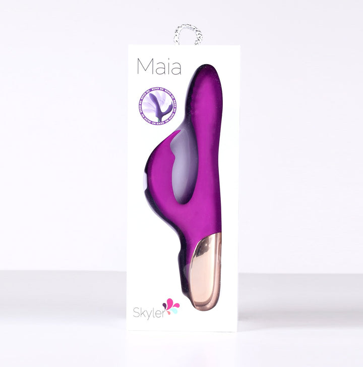 Maia Skyler Bendable Rabbit Vibrator - Purple