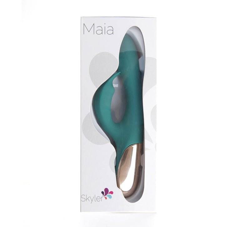 Maia Skyler Bendable Rabbit Vibrator - Green