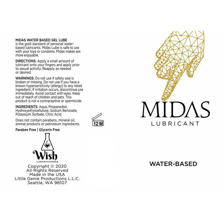 Midas Water Based Lubricant - 59ml