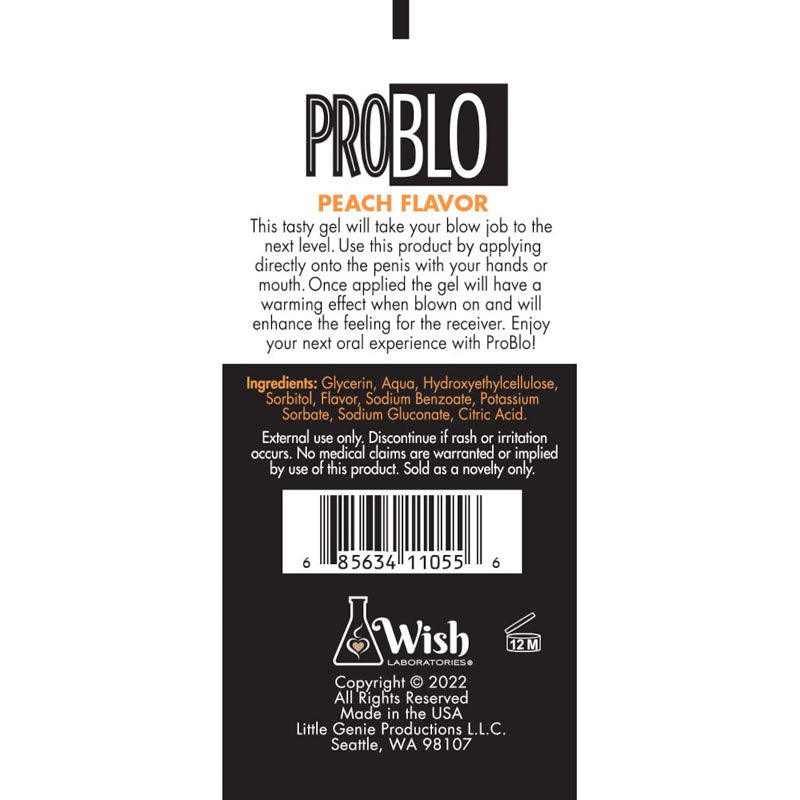 ProBlo Oral Pleasure Gel - Peach Flavoured - 29ml