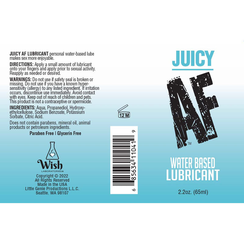 Juicy AF Water Based Lubricant - 59ml