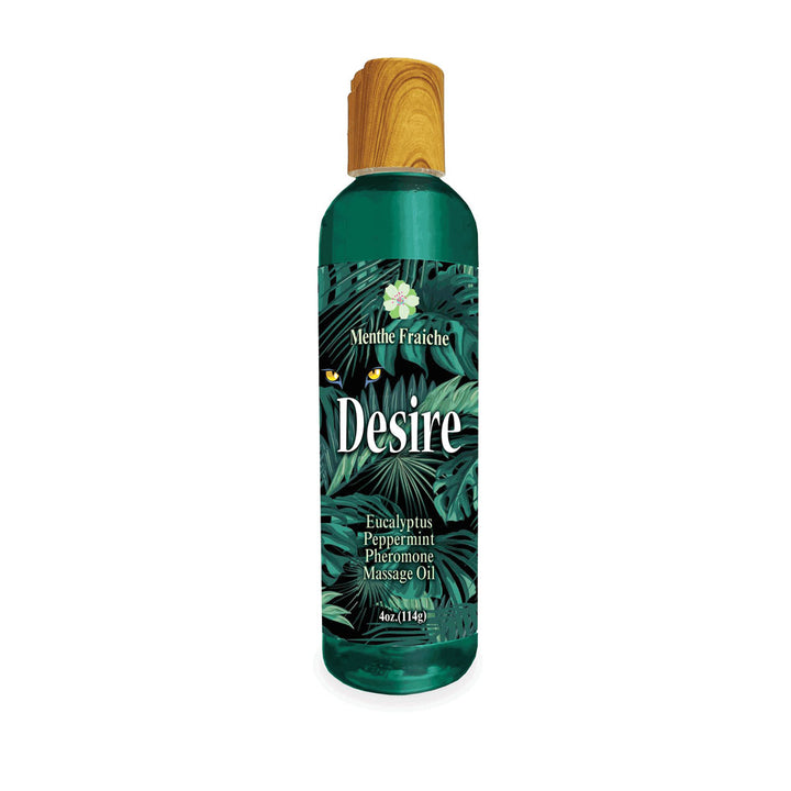 Desire Pheromone Massage Oil - Eucalyptus & Peppermint Scented - 118mls