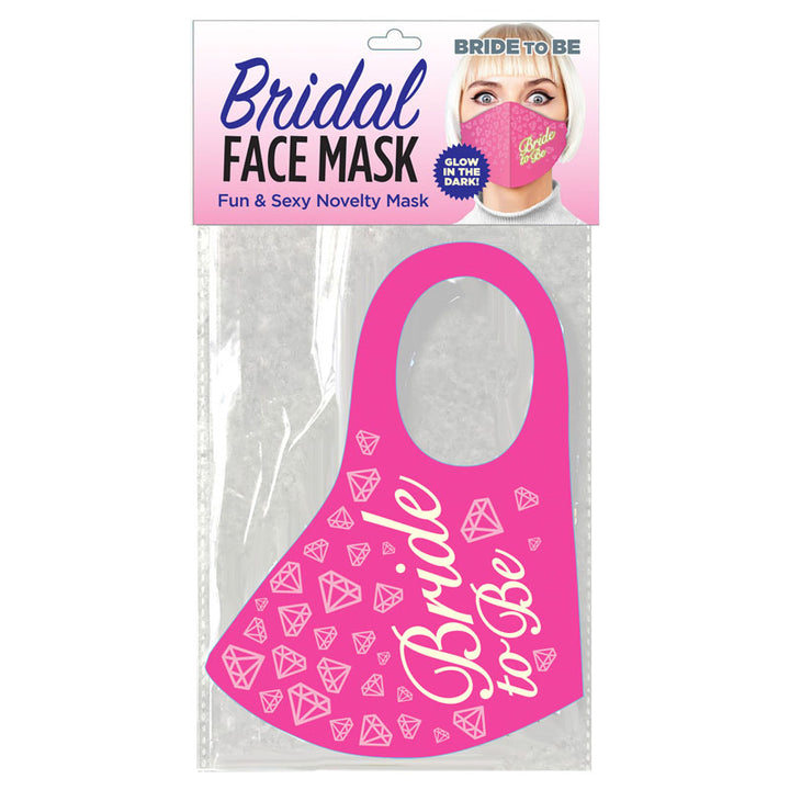 Bride-To-Be Glow Pink Face Mask