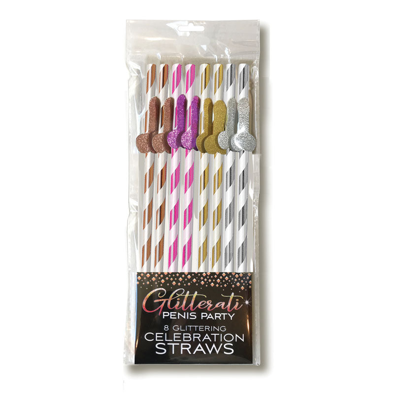 Glitterati - Tall Straws - 8 Pack