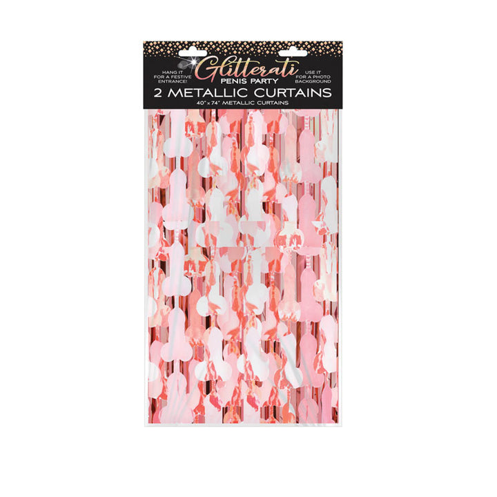 Glitterati - Penis Foil Curtains - 2 Pack