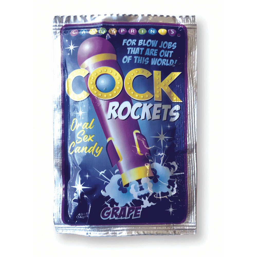 Cock Rockets - Grape Flavoured Oral Sex Candy - 15gr