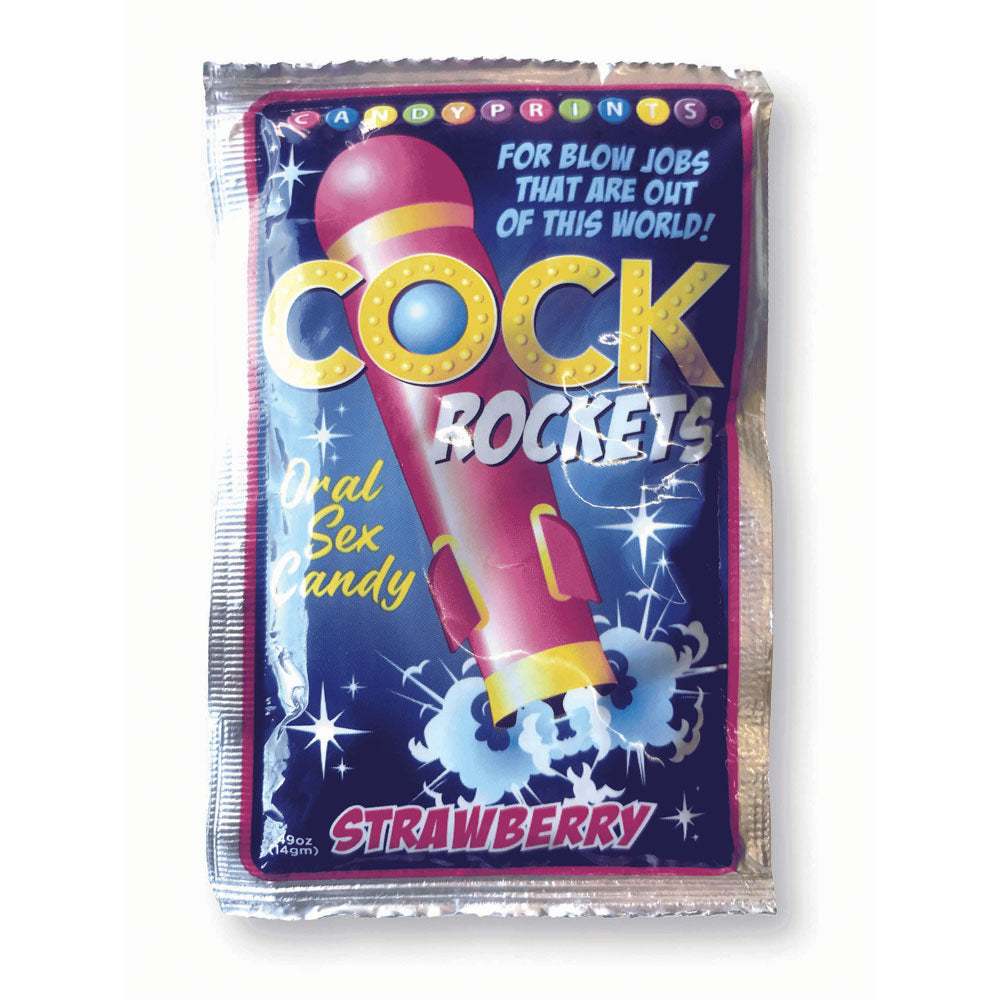 Cock Rockets - Strawberry Flavoured Oral Sex Candy - 15gr
