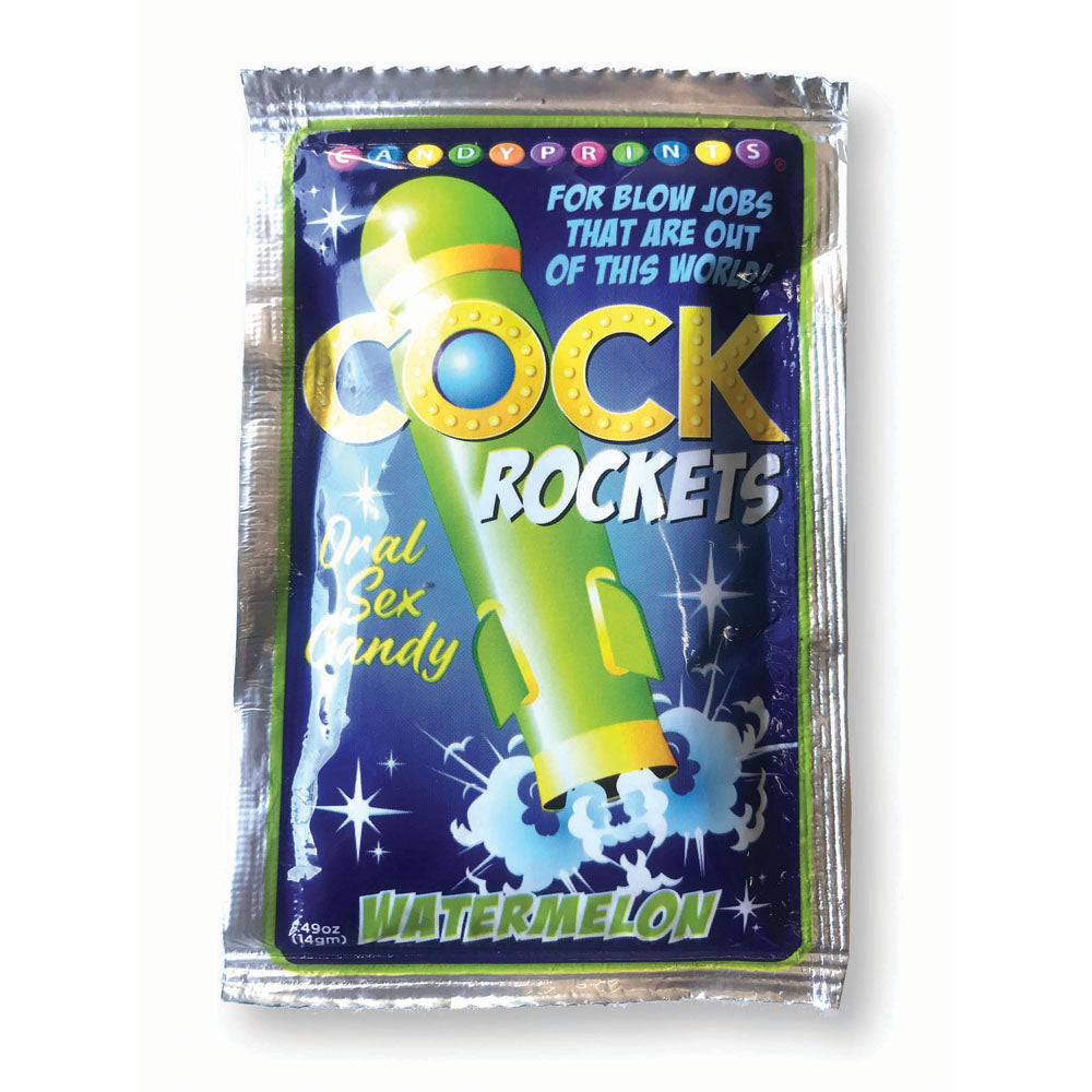Cock Rockets - Watermelon Flavoured Oral Sex Candy - 15gr