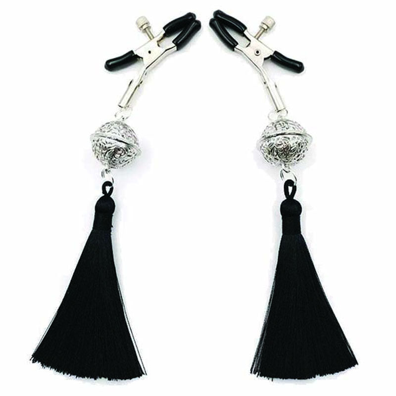 Sexy AF - Couture Black Tassle Nipple Clamps