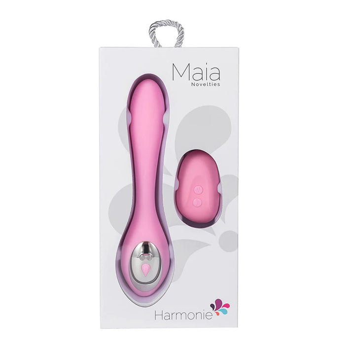 Maia Harmonie Bendable Vibrator with Wireless Remote - Pink