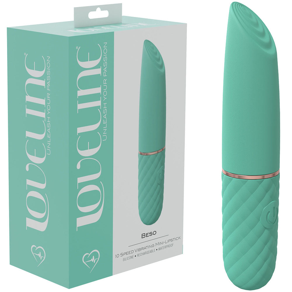 Loveline Beso - Mini Lipstick Vibrator - Green