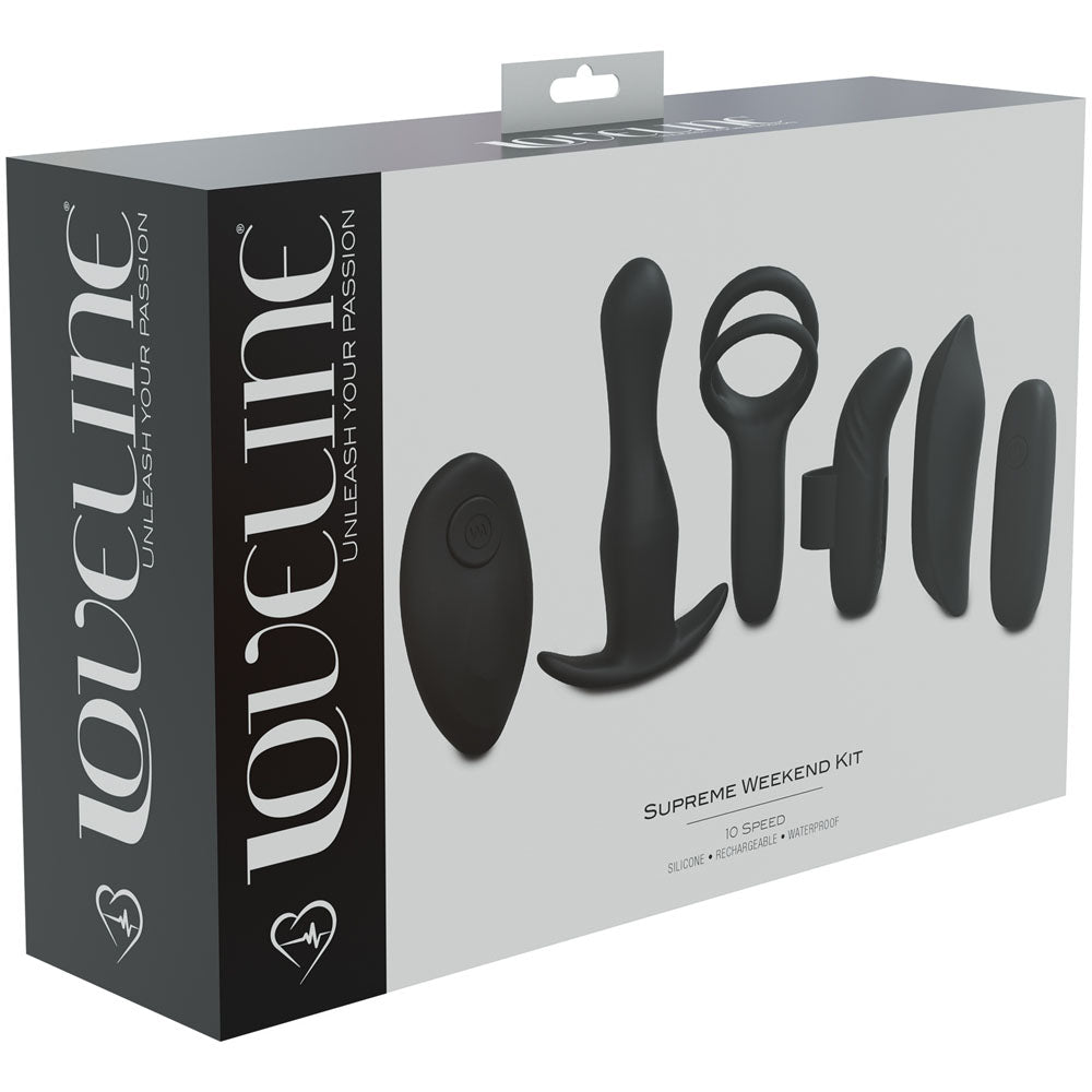 Loveline Supreme Weekend Kit - Black - 5 Piece Set