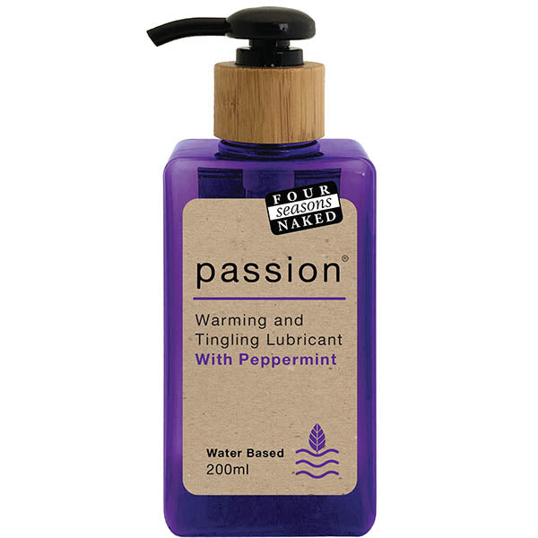 Four Seasons Passion - Warming & Tingling Water Based Lubricant with Peppermint Oil - 200 ml