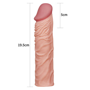 Pleasure X-Tender 2 Inch Extension Sleeve - Flesh
