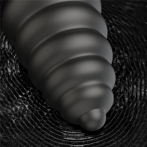 King Sized 7 Inch Vibrating Anal Cracker - Black Butt Plug