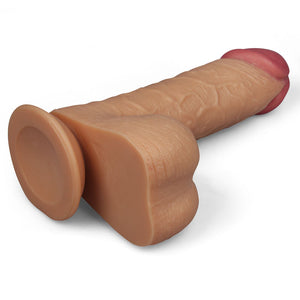 King Size 9 Inch Realistic Flesh Dildo