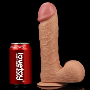 King Size 9 Inch Realistic Flesh Dildo