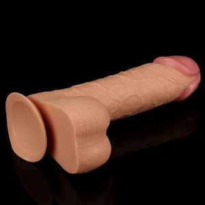 King Size 9 Inch Realistic Flesh Dildo